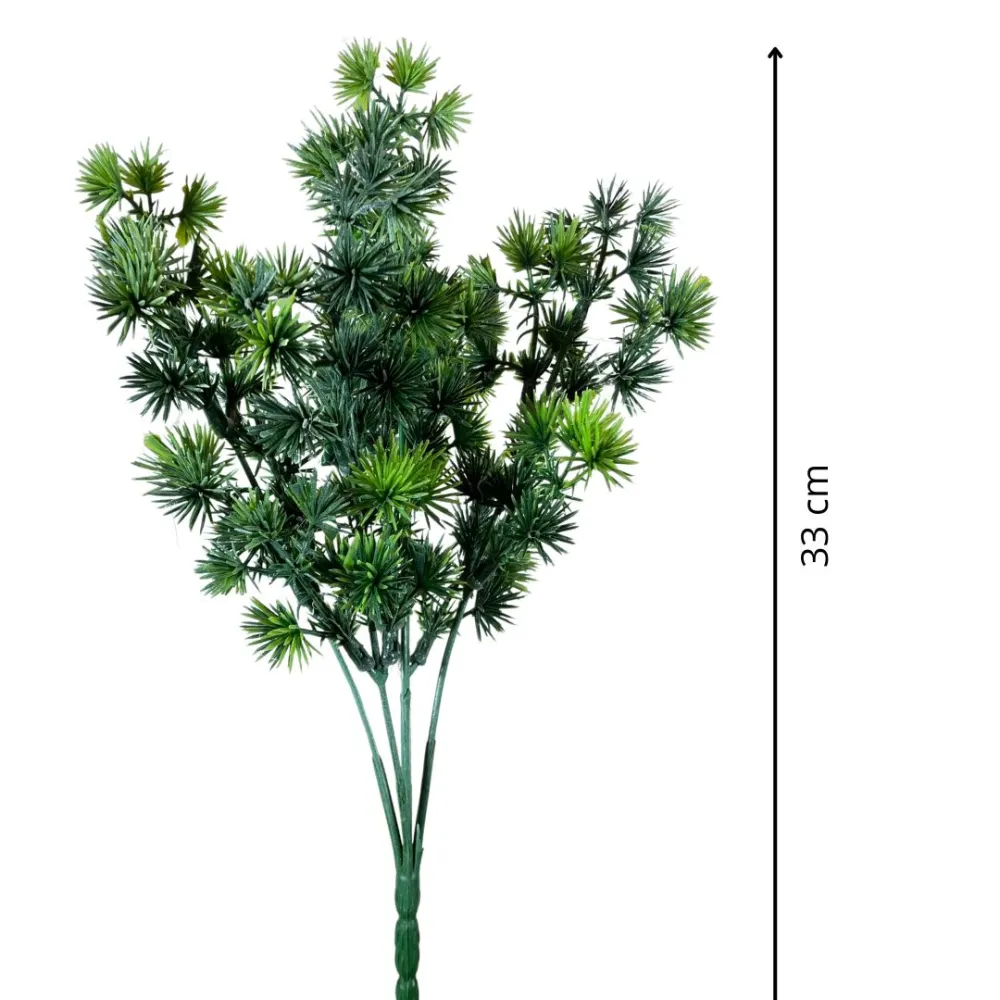 Ramo verde aghiforme in pvc