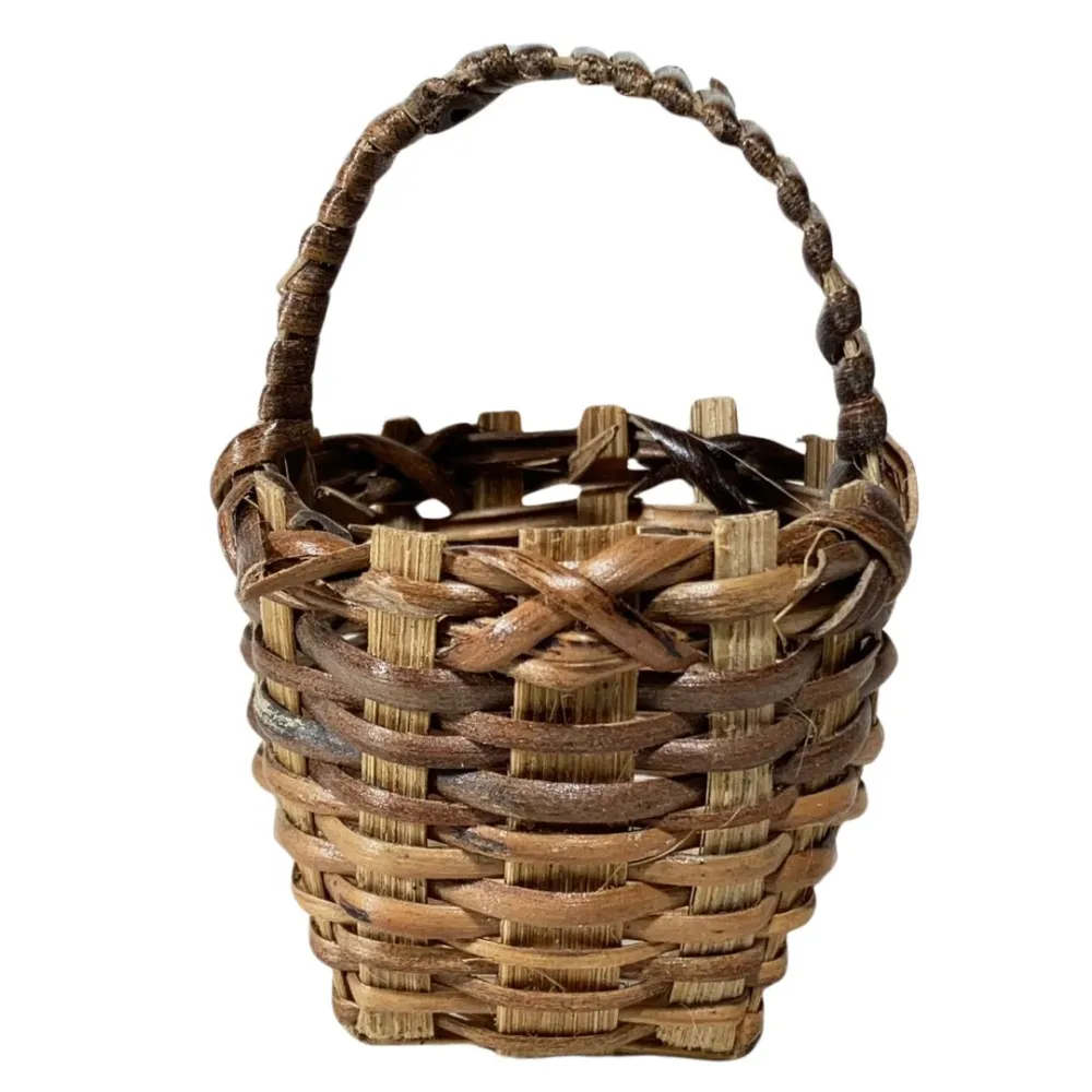 Wicker Basket with Handle for 20 cm Nativity Figures