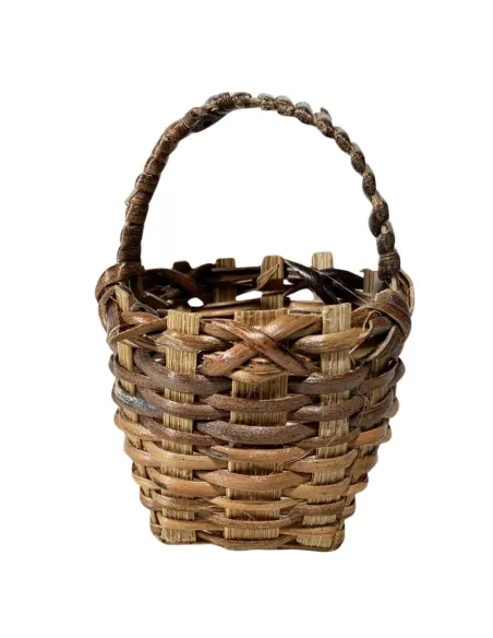 Cesto con manico in vimini per statue da 20 cm