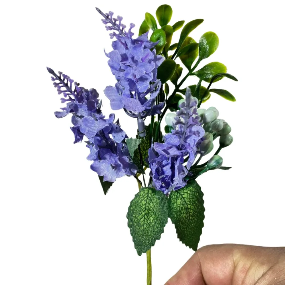 Lavender and berry branch in PVC