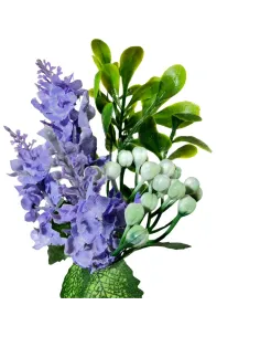 Lavender and berry branch in PVC 2