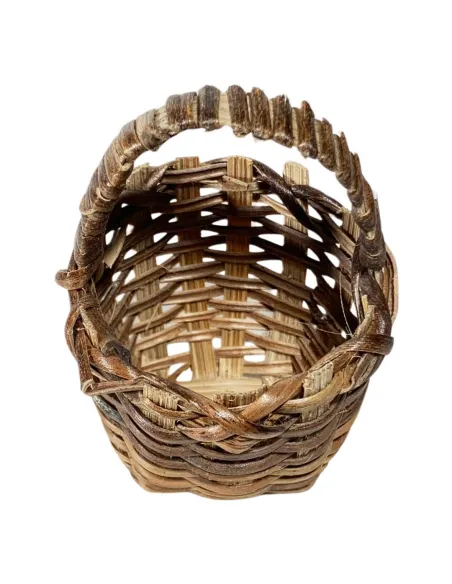 Cesto con manico in vimini per statue da 20 cm