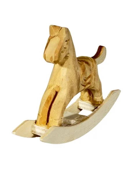 Wooden Rocking Horse for 15–20 cm Nativity Figures