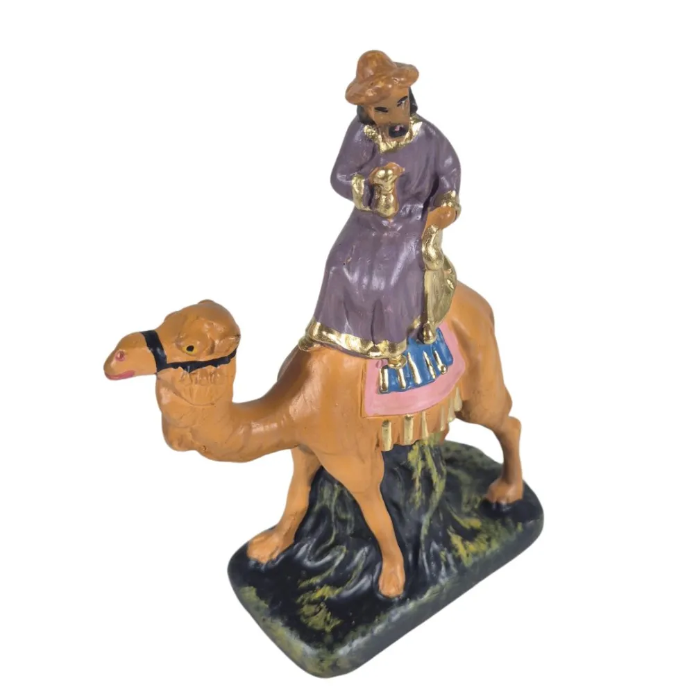 Wise Man Bearing Myrrh on Camel, 10 cm Series