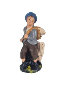 Shepherd with Sheep and Lamb, 10 cm Series 2