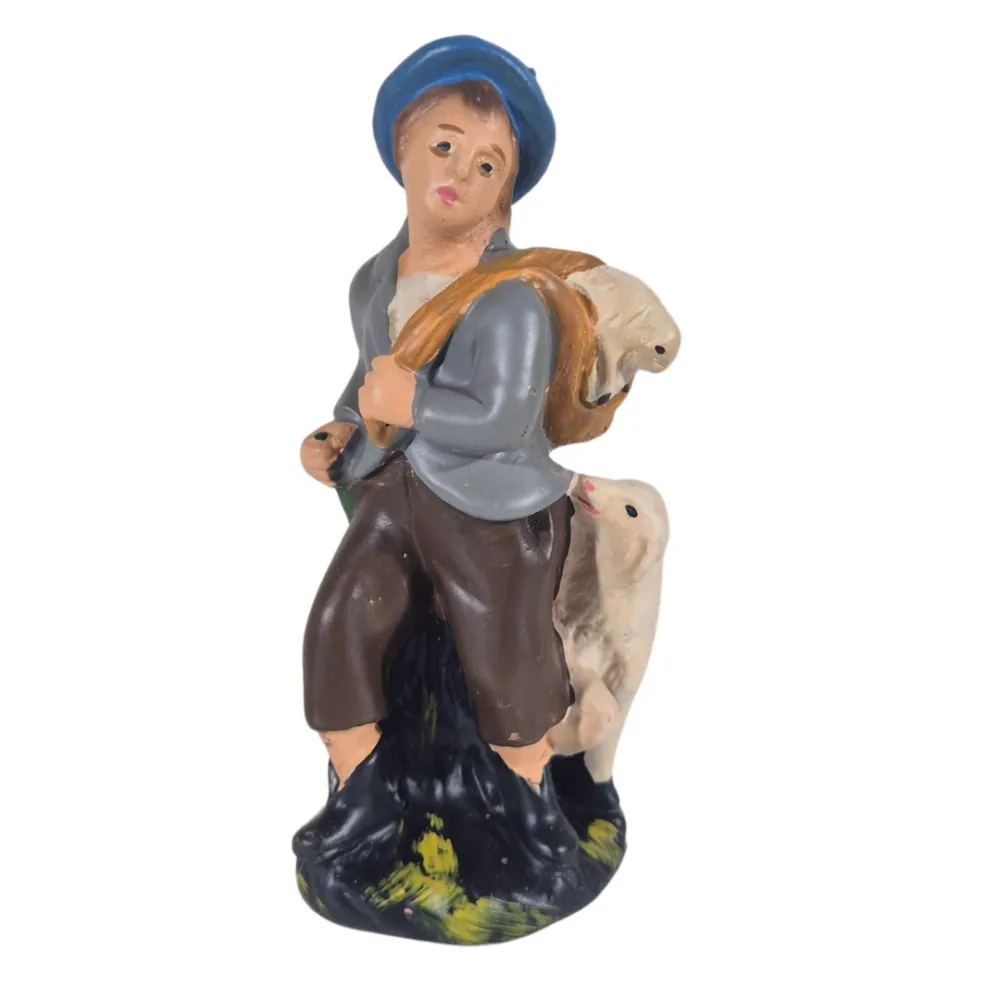 Shepherd with Sheep and Lamb, 10 cm Series