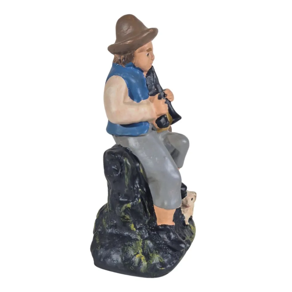 Bagpiper with Lamb, 10 cm Series