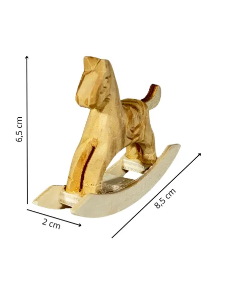 Wooden Rocking Horse for 15–20 cm Nativity Figures