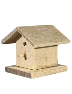 Casetta per uccelli in legno per statue da 20-25 cm