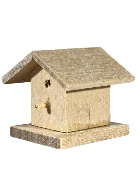 Casetta per uccelli in legno per statue da 20-25 cm