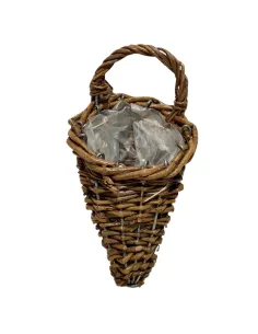 Conical Wicker Basket with Handle for 30–35 cm Nativity Figures
