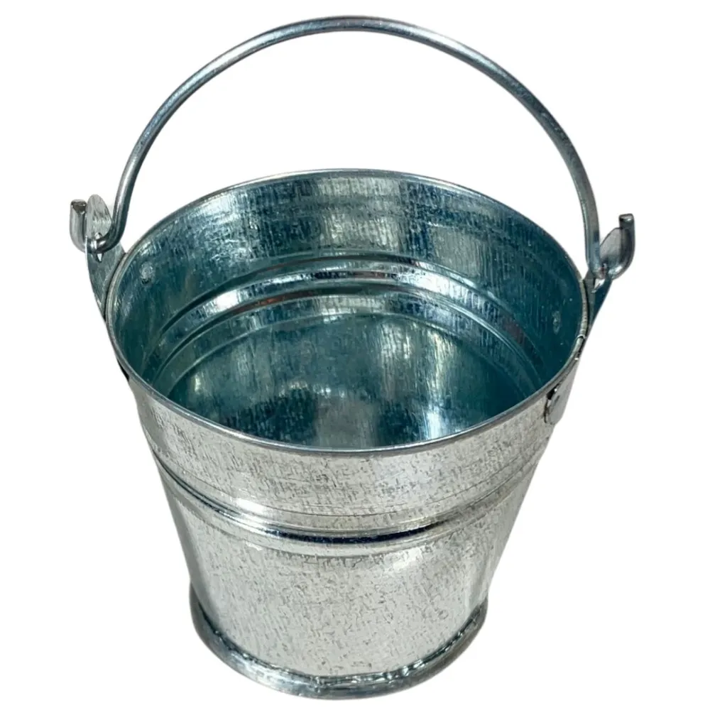 Sheet Metal Bucket with Handle for 30–35 cm Nativity Figures