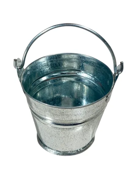 Secchio con manico in lamiera per statue da 30-35 cm