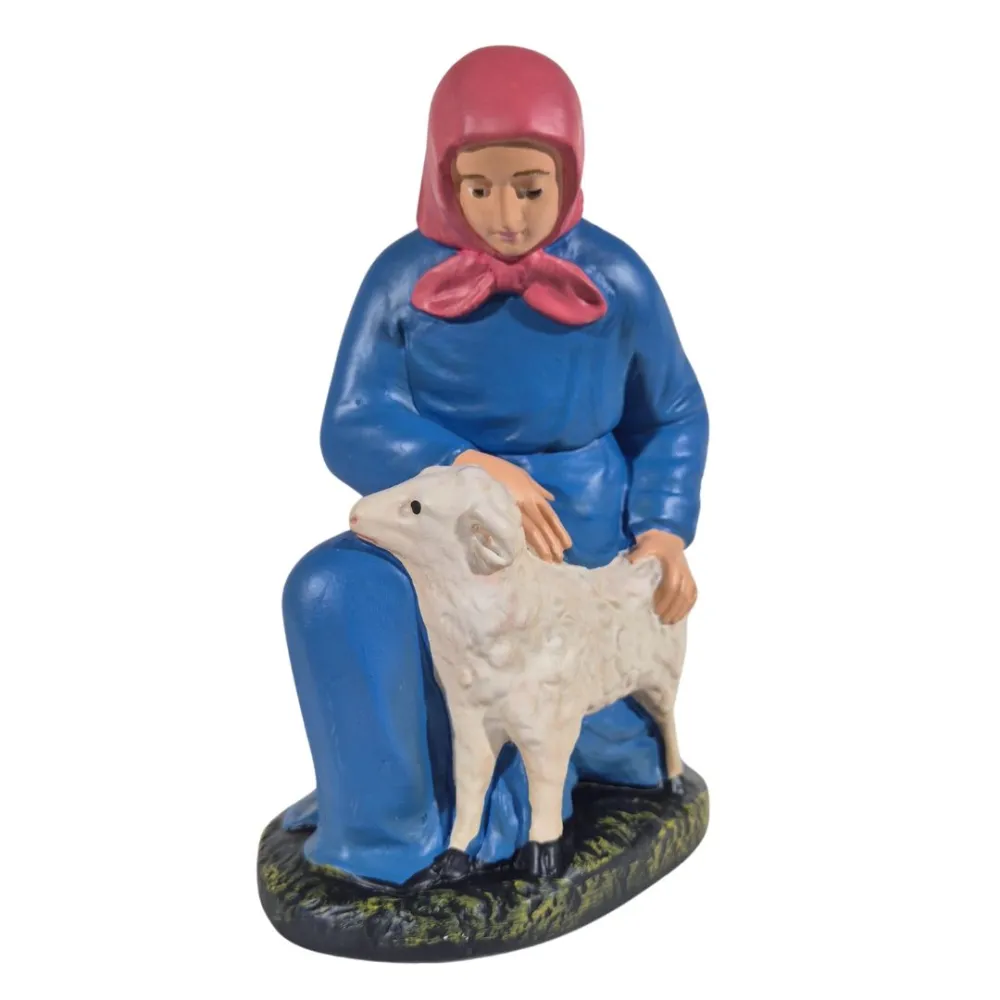 Kneeling Peasant Woman with Sheep, 20 cm Series