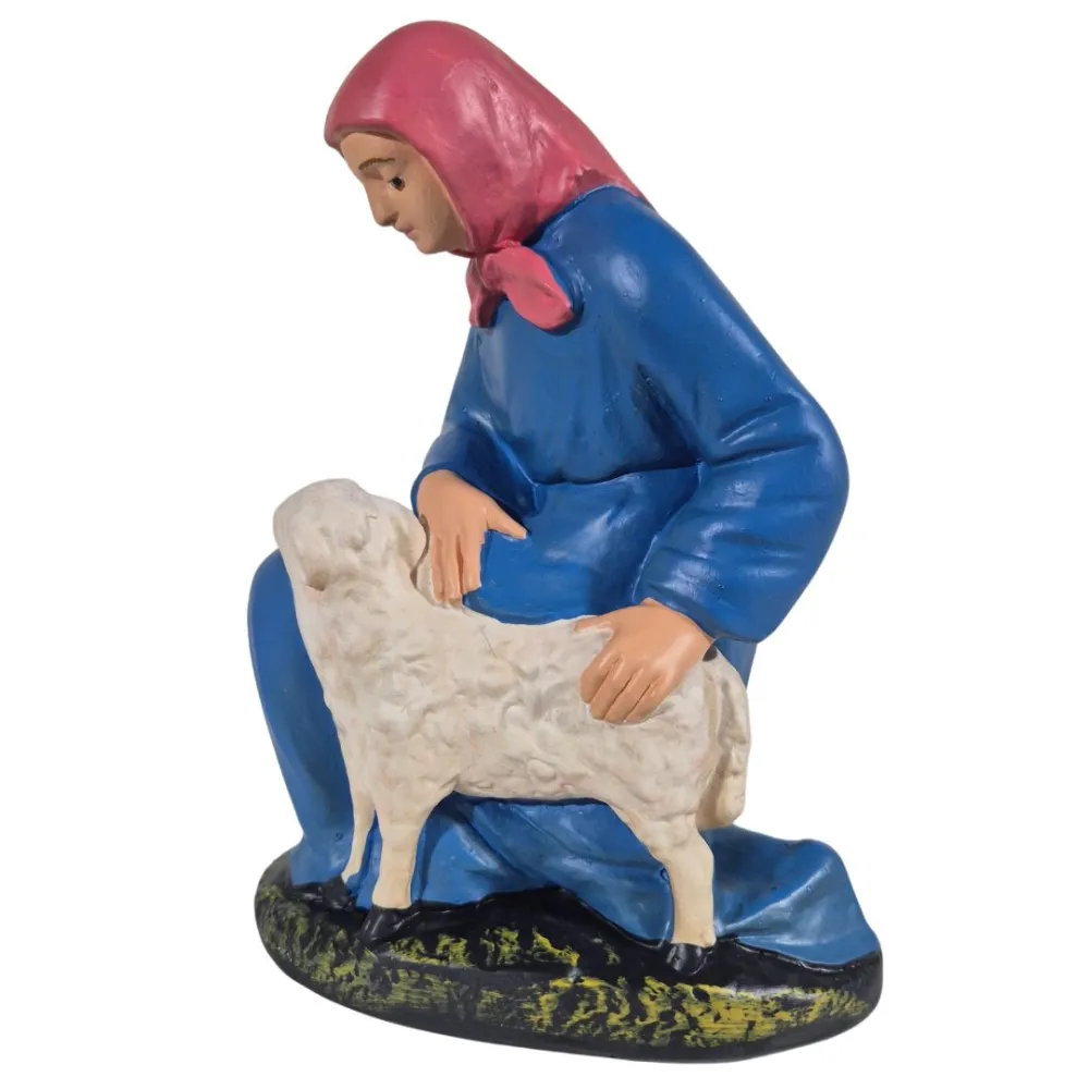 Kneeling Peasant Woman with Sheep, 20 cm Series