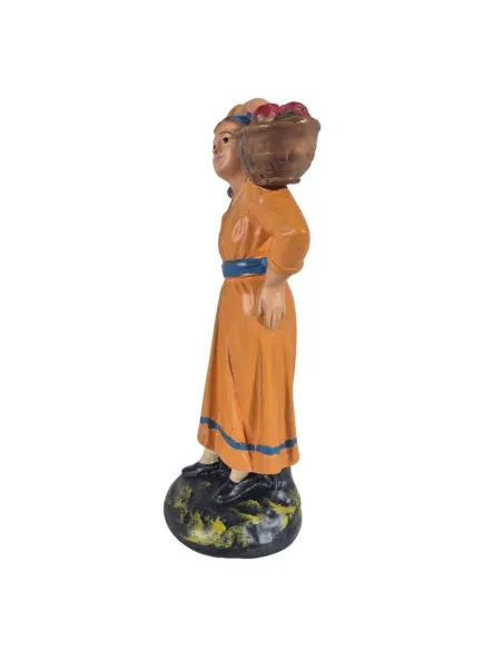 Woman with Basket on Shoulder, 20 cm Series