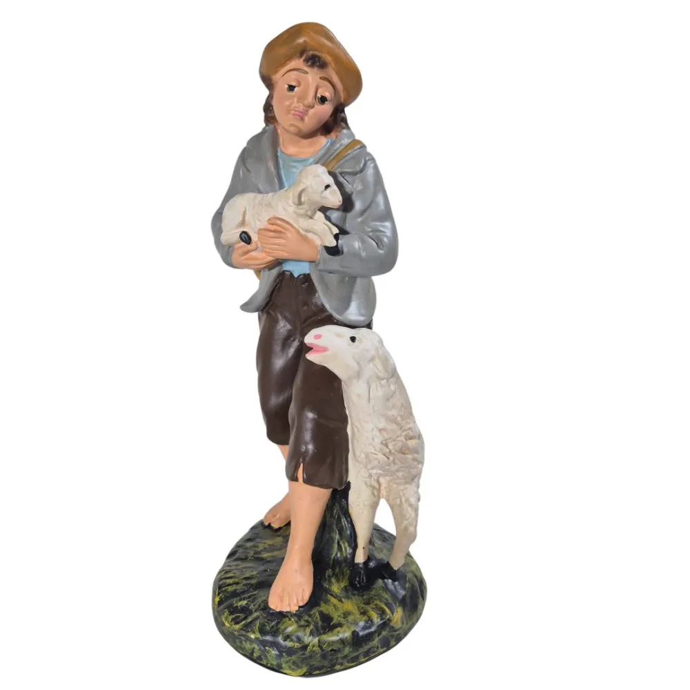 Shepherd with Sheep and Lamb, 30 cm Series