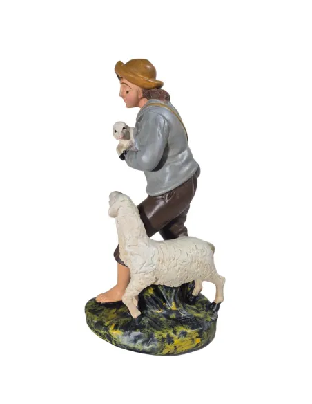 Pastore con pecora e agnellino serie 30 cm