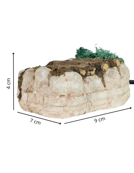 Braciere rustico per statue da 12-20 cm