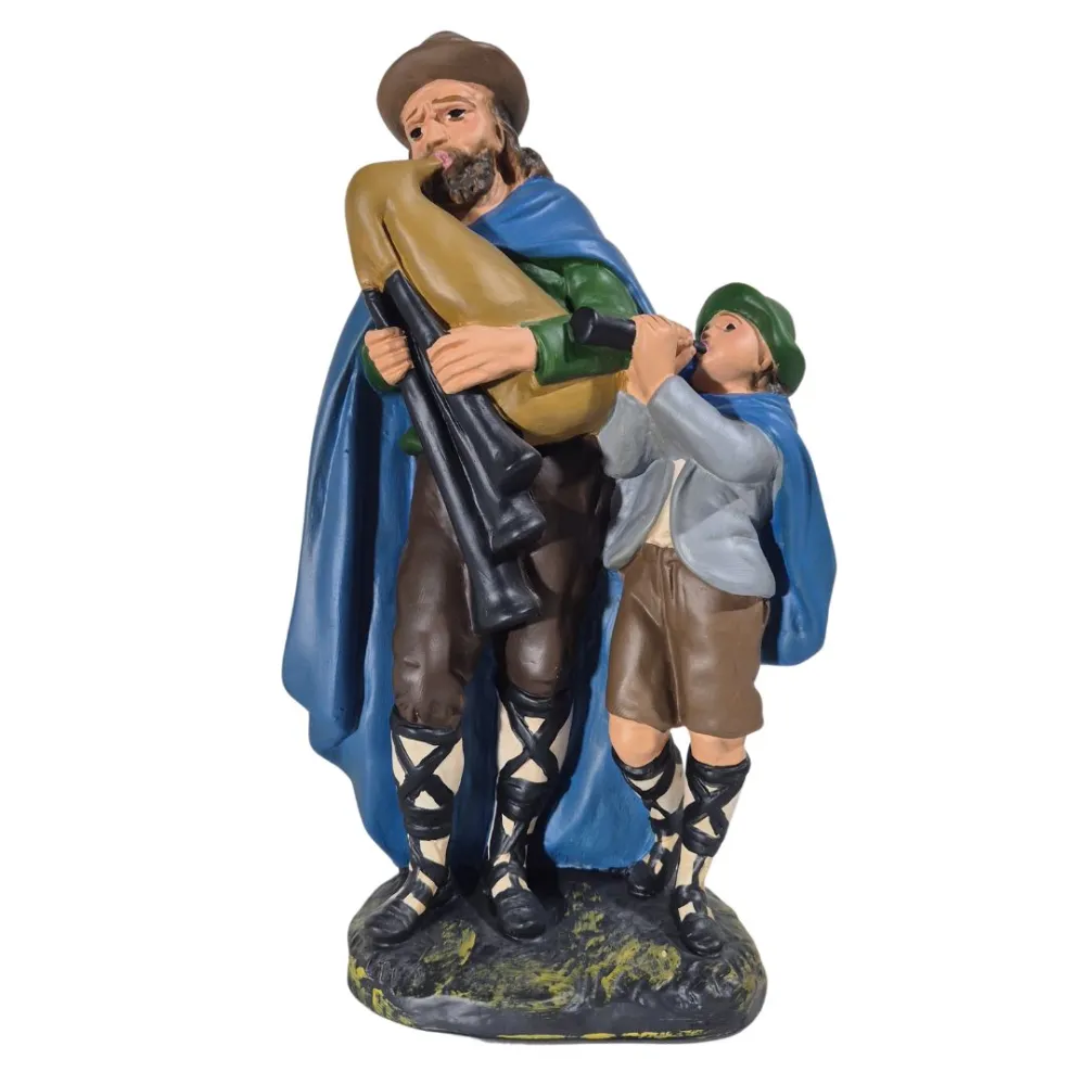 Bagpiper with Child, 30 cm Series