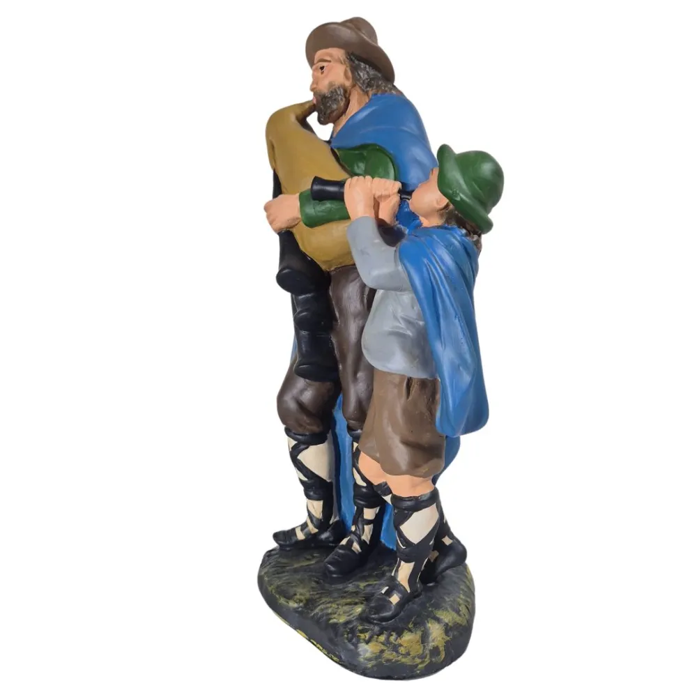 Bagpiper with Child, 30 cm Series
