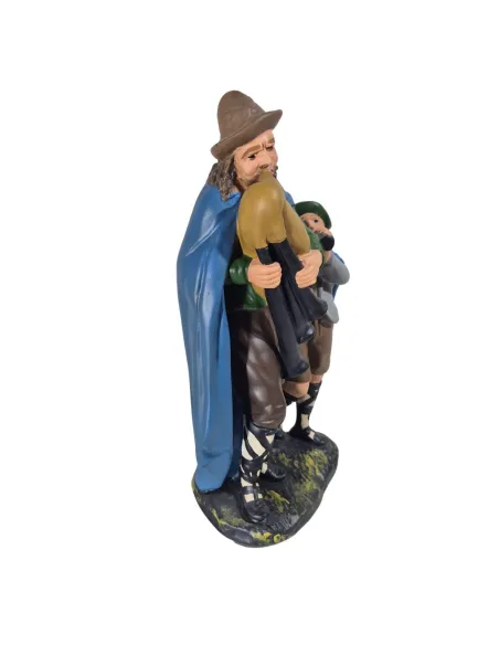 Bagpiper with Child, 30 cm Series