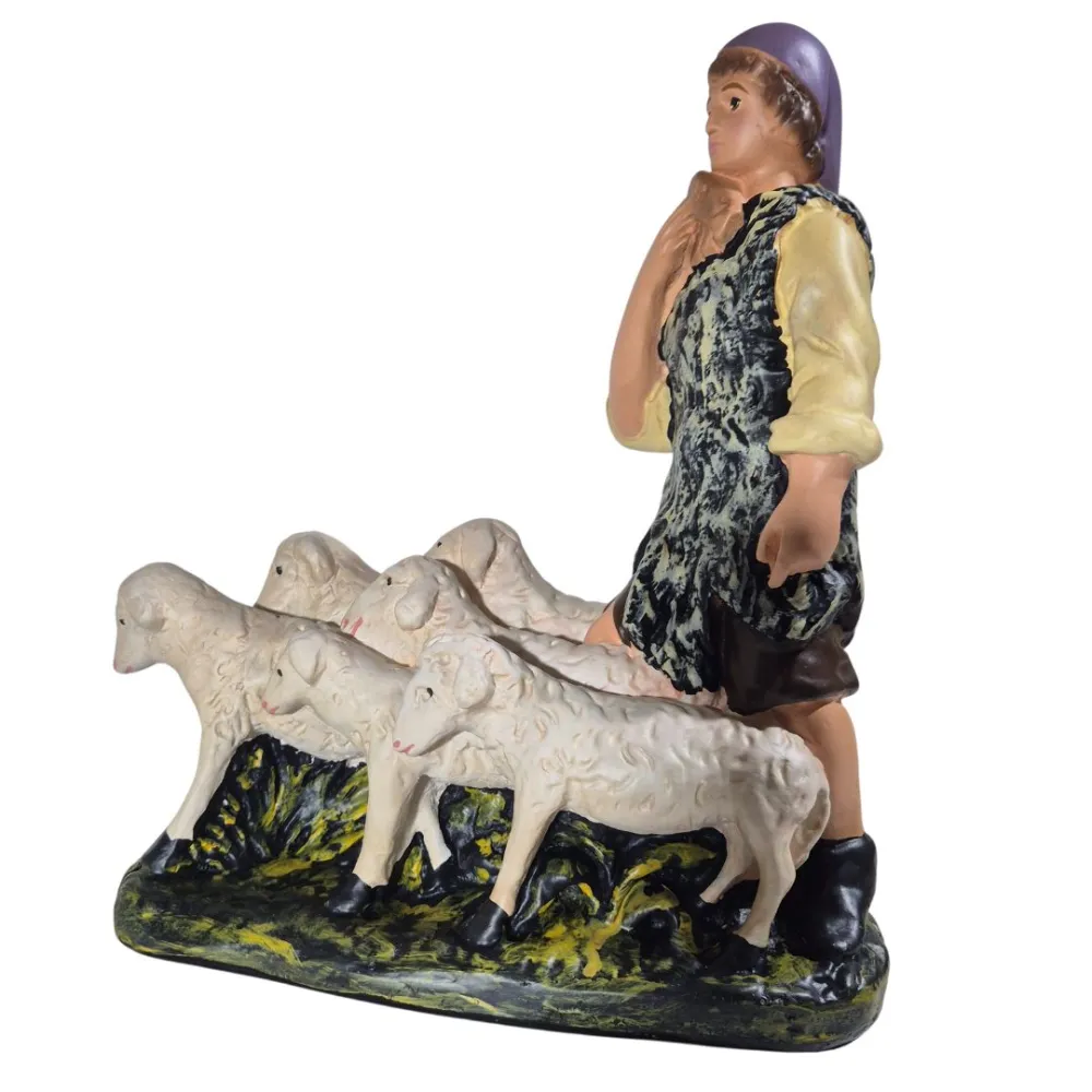 Shepherd with Six Sheep, 30 cm Series