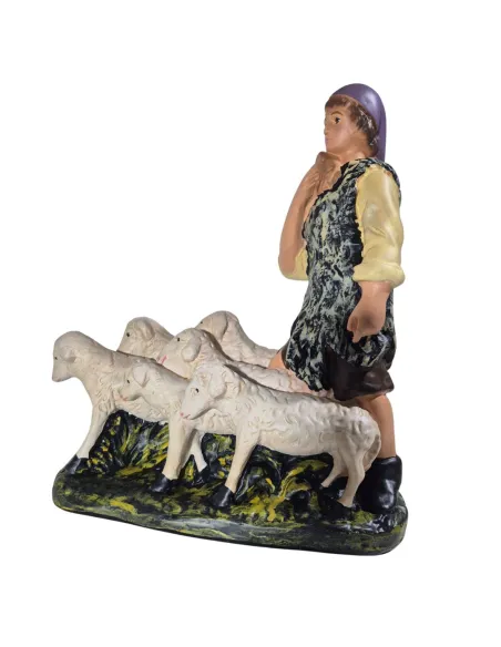 Pastore con 6 pecore serie 30 cm