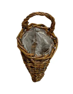 Conical Wicker Basket with Handle for 30–35 cm Nativity Figures 2