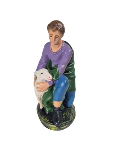 Pastore inginocchiato con pecora serie 30 cm