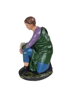 Kneeling Shepherd with Sheep, 30 cm Series 2