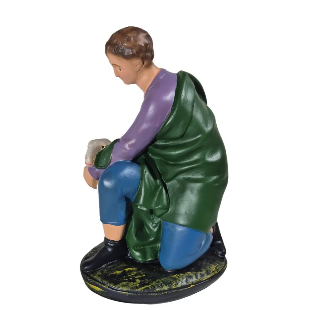 Kneeling Shepherd with Sheep, 30 cm Series