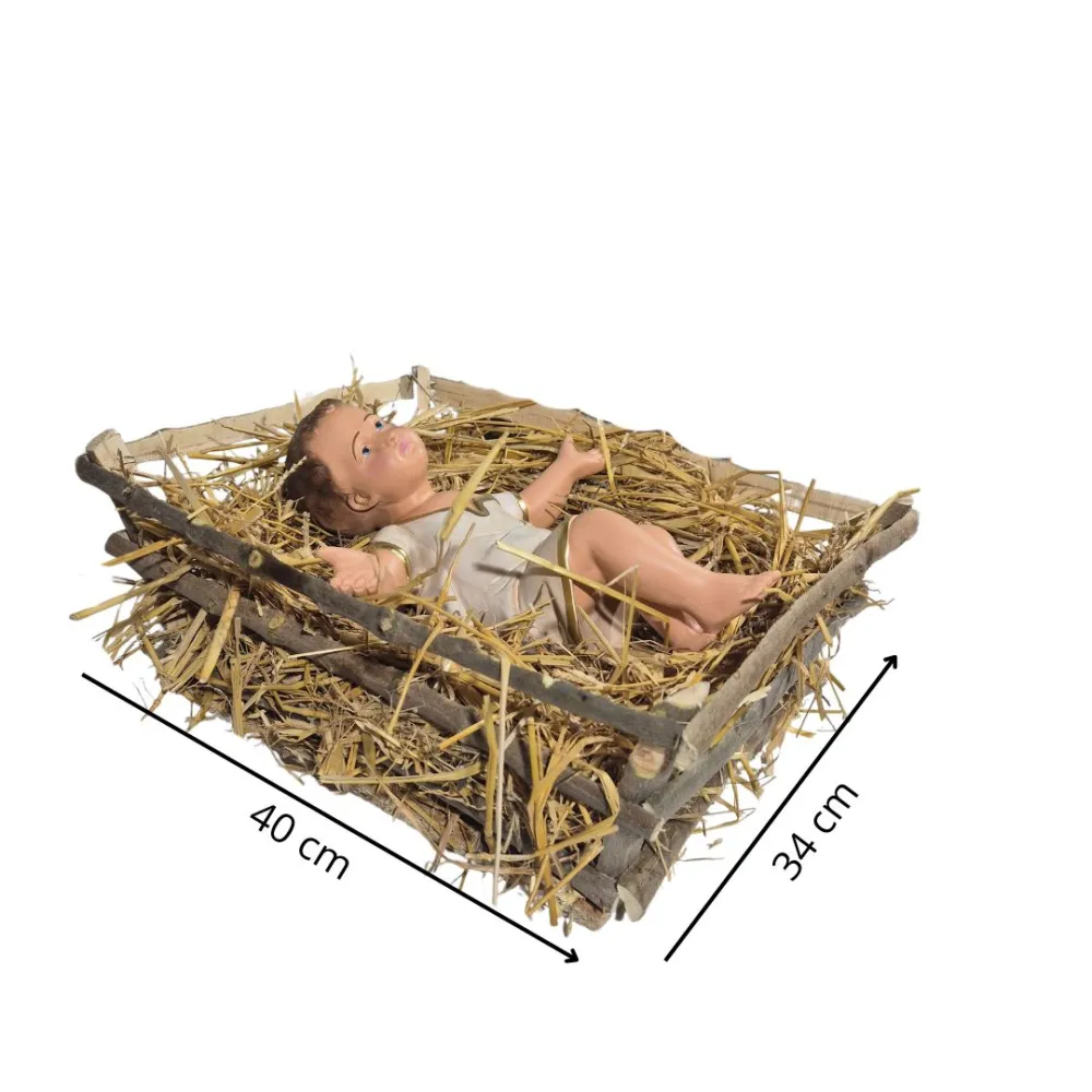Infant Jesus with Cradle, 60 cm Series