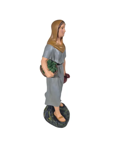 Contadina con brocca e cesto serie 60 cm