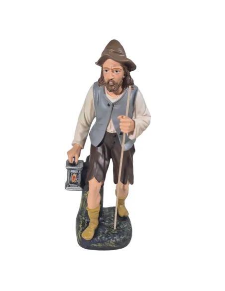 Viandante con lanterna serie 60 cm