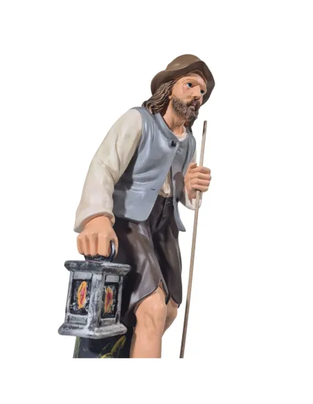 Viandante con lanterna serie 60 cm