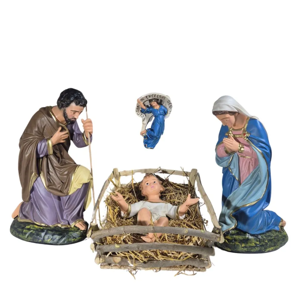 Four-Piece Nativity Set, 80 cm Series