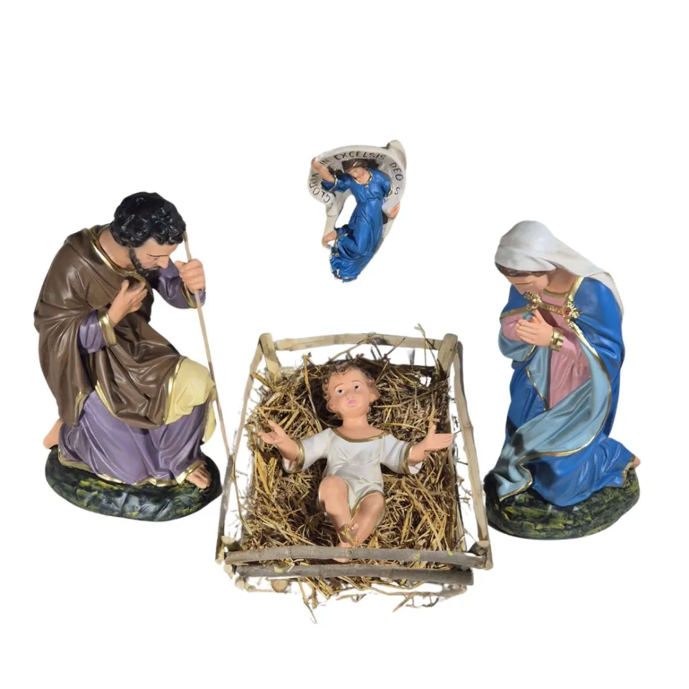 Four-Piece Nativity Set, 80 cm Series