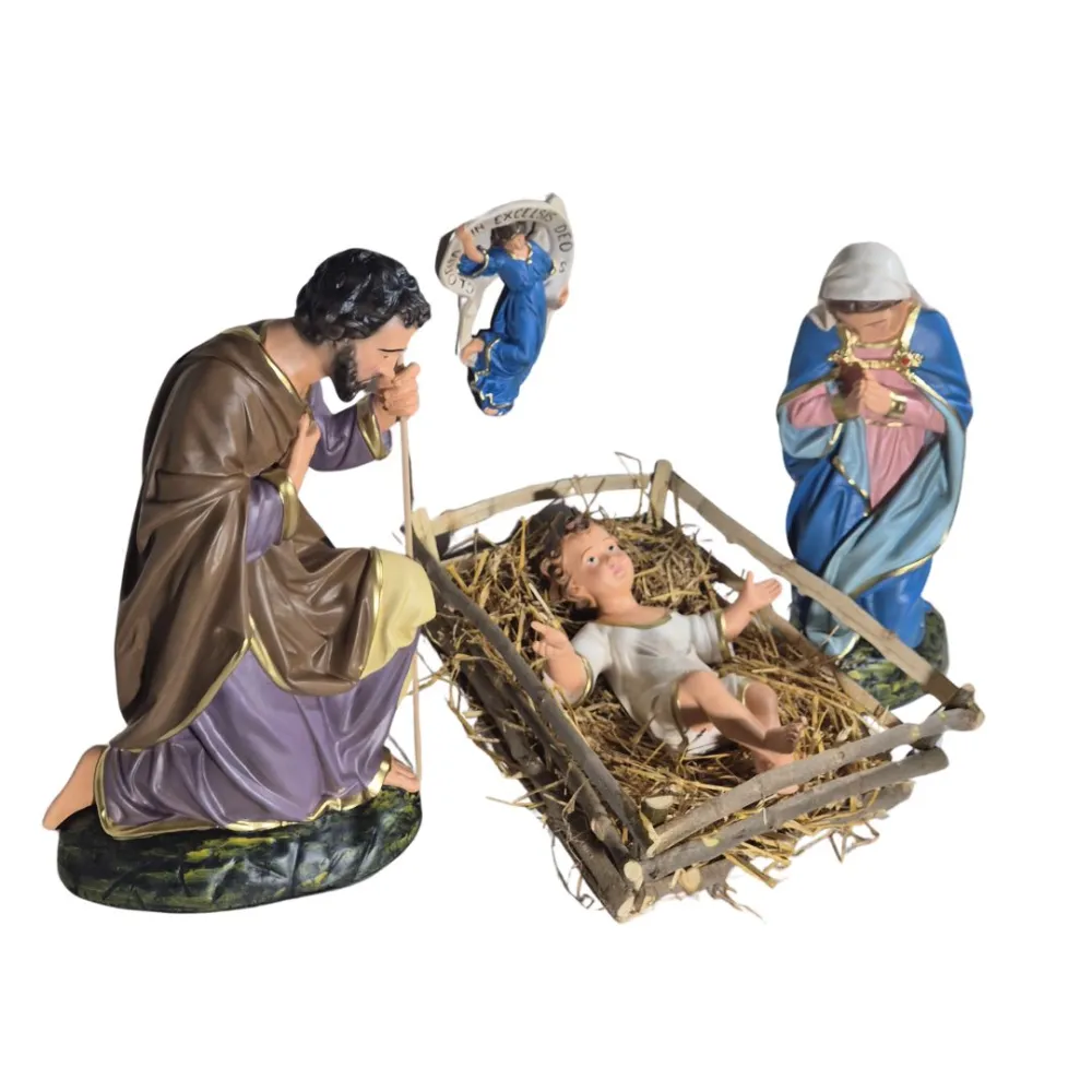 Four-Piece Nativity Set, 80 cm Series