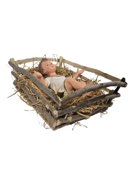 Gesù completo di culla serie 80 cm