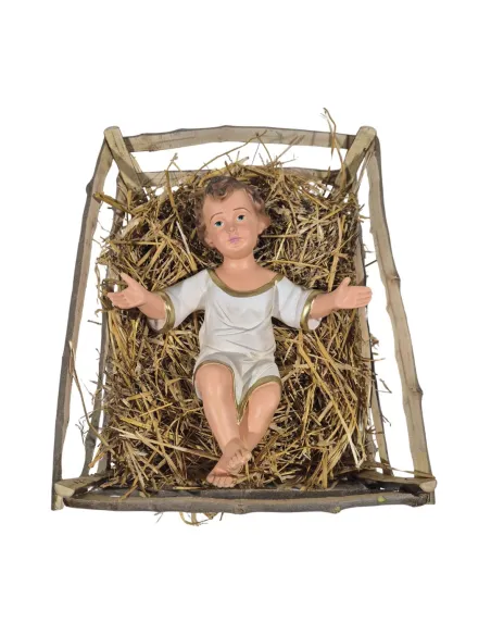 Gesù completo di culla serie 80 cm