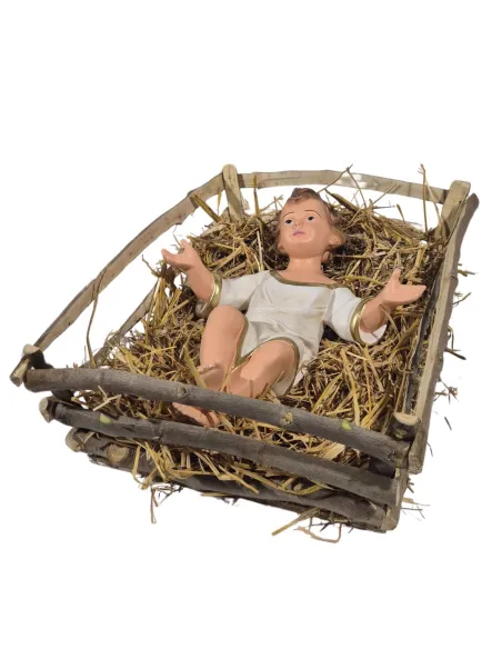 Gesù completo di culla serie 80 cm