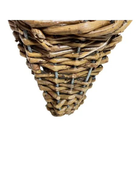 Conical Wicker Basket with Handle for 30–35 cm Nativity Figures