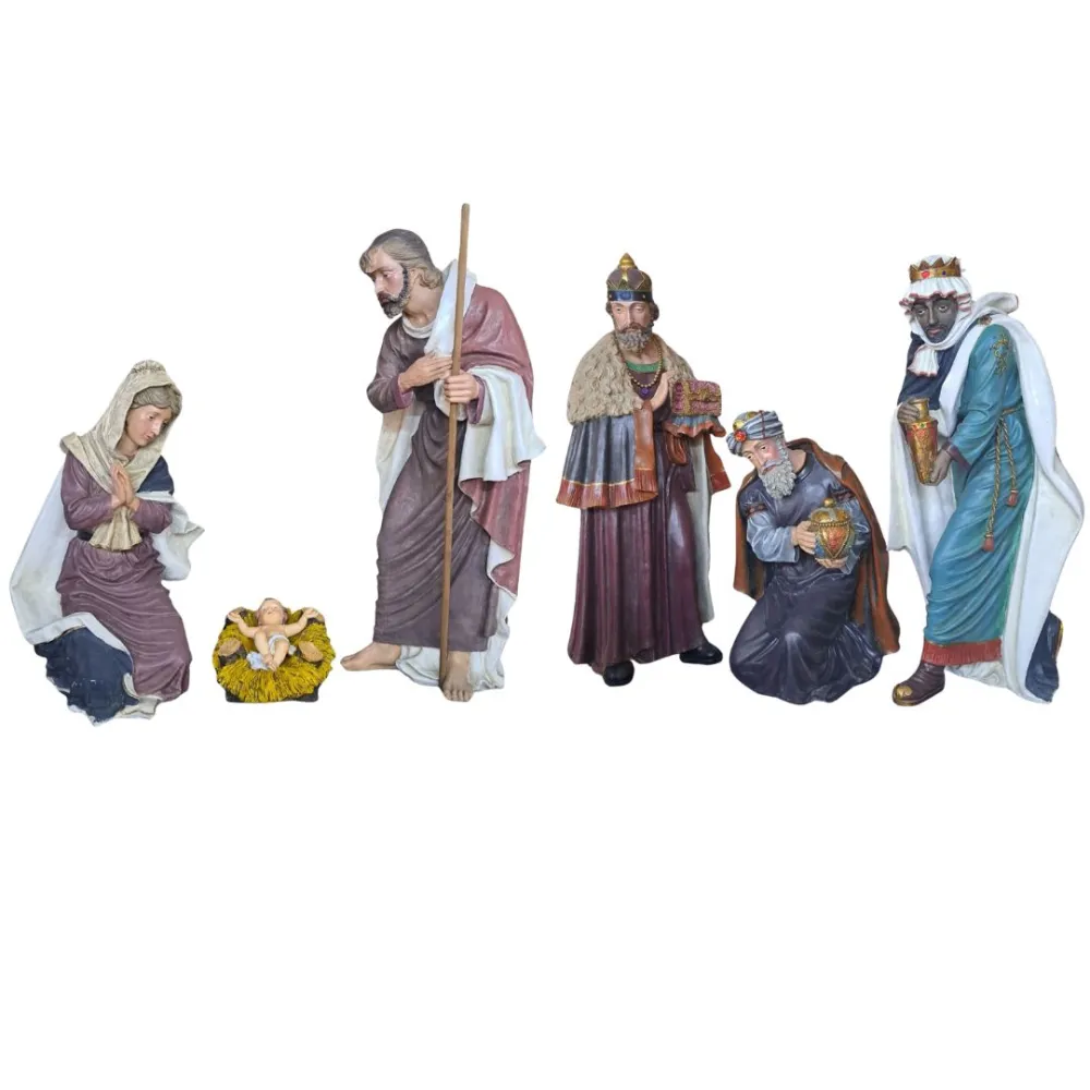 Set  6 pezzi Natività e Magi serie 130 cm