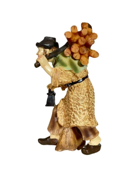 Elderly Man with Dog and Lantern – 12 cm