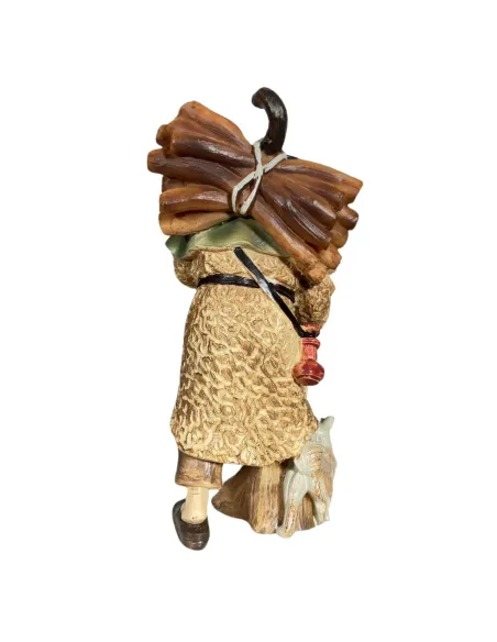 Elderly Man with Dog and Lantern – 12 cm