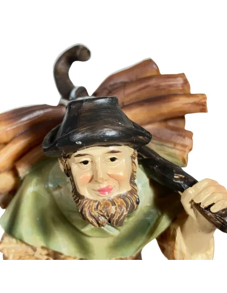 Elderly Man with Dog and Lantern – 12 cm