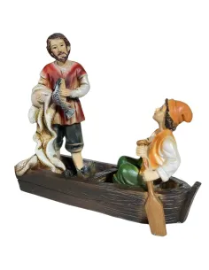 Boat with Fisherman and Child – 10 cm