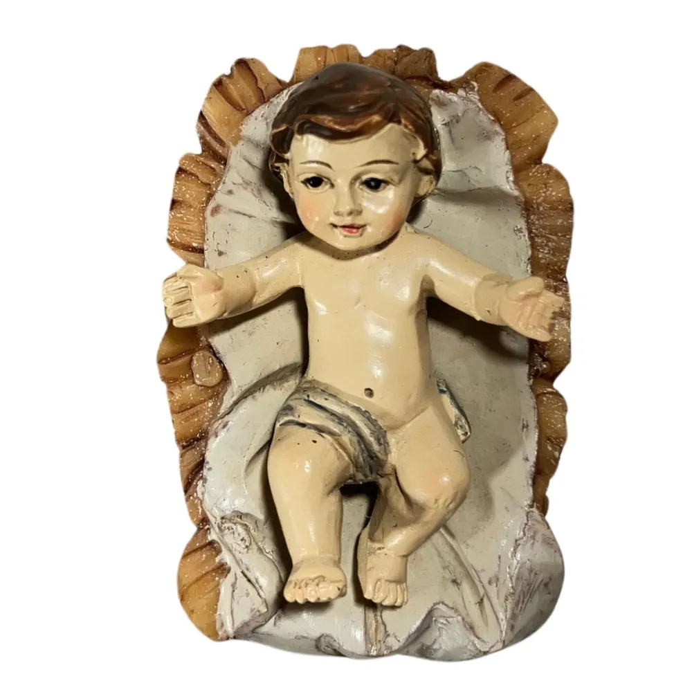Jesus with Cradle – 10–12 cm