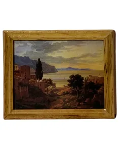 Framed Landscape Painting for 20–30 cm Nativity Figures 2